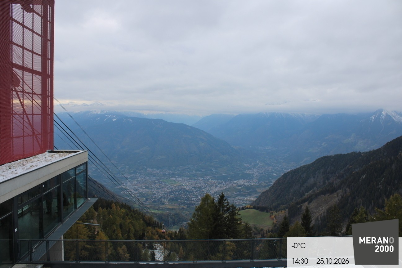 Archiv Foto Webcam Blick auf Meran