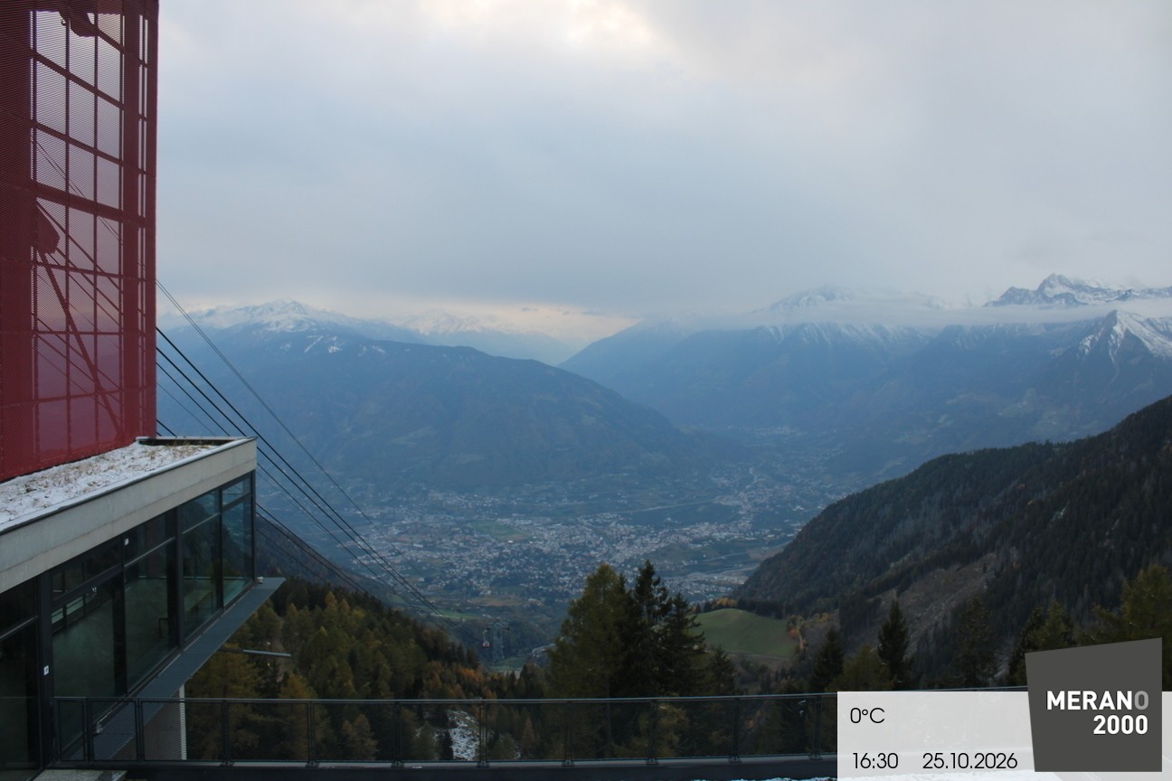 Archiv Foto Webcam Blick auf Meran