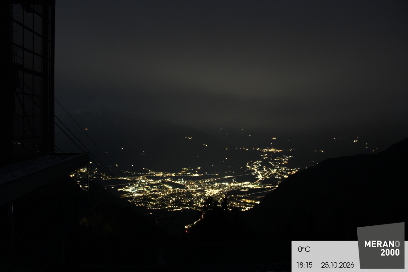Archiv Foto Webcam Blick auf Meran