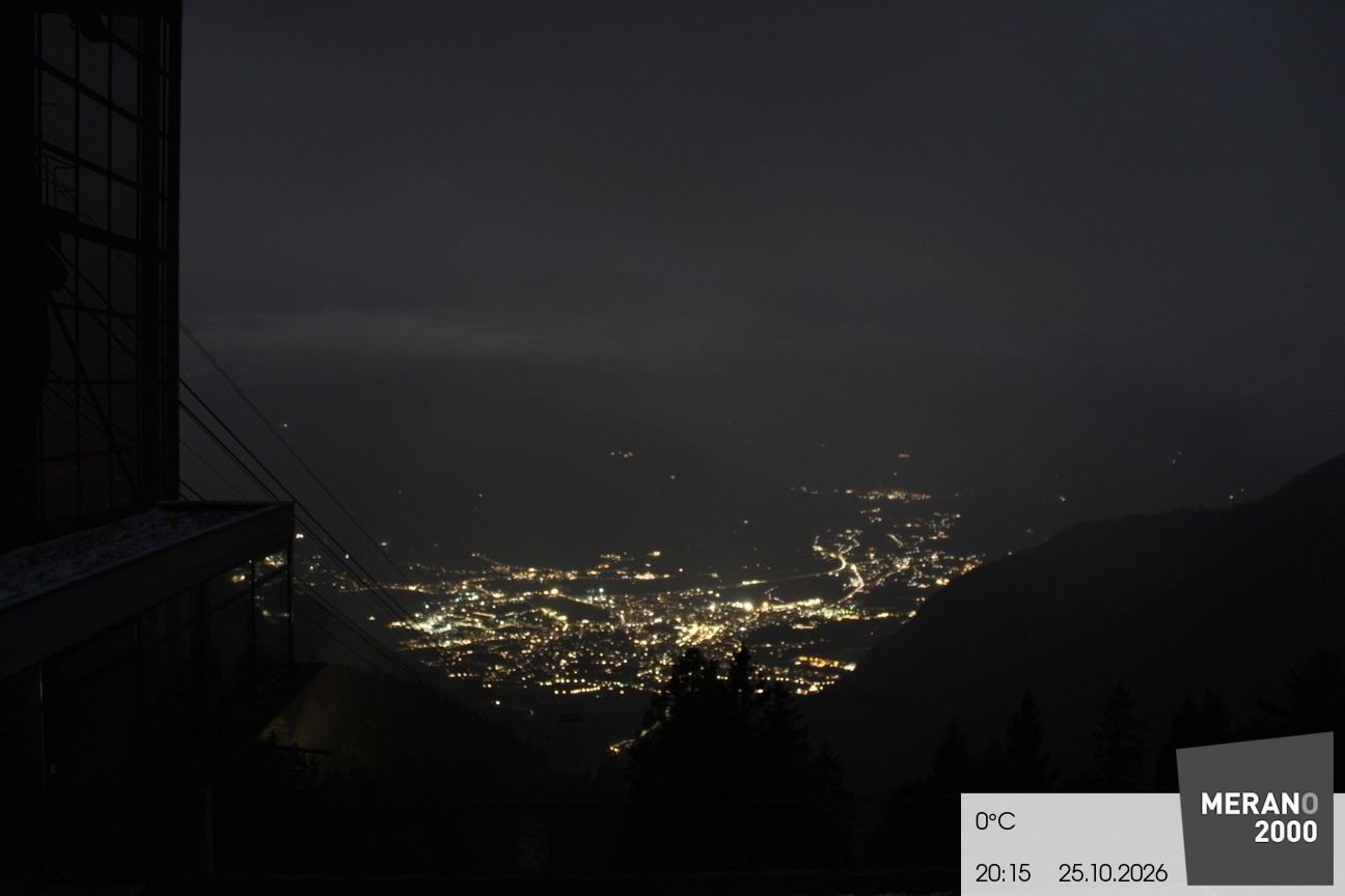 Archiv Foto Webcam Blick auf Meran