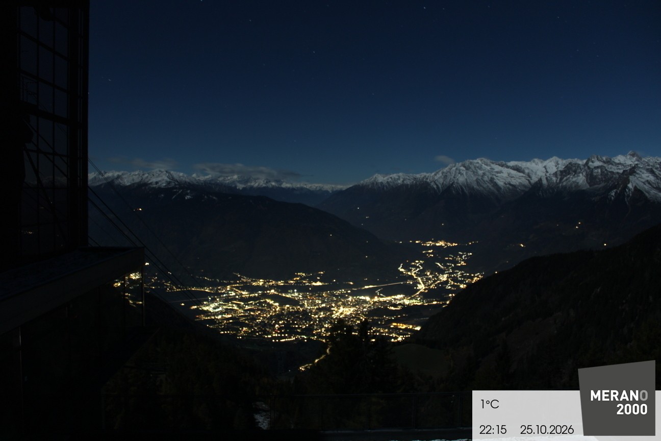 Archiv Foto Webcam Blick auf Meran