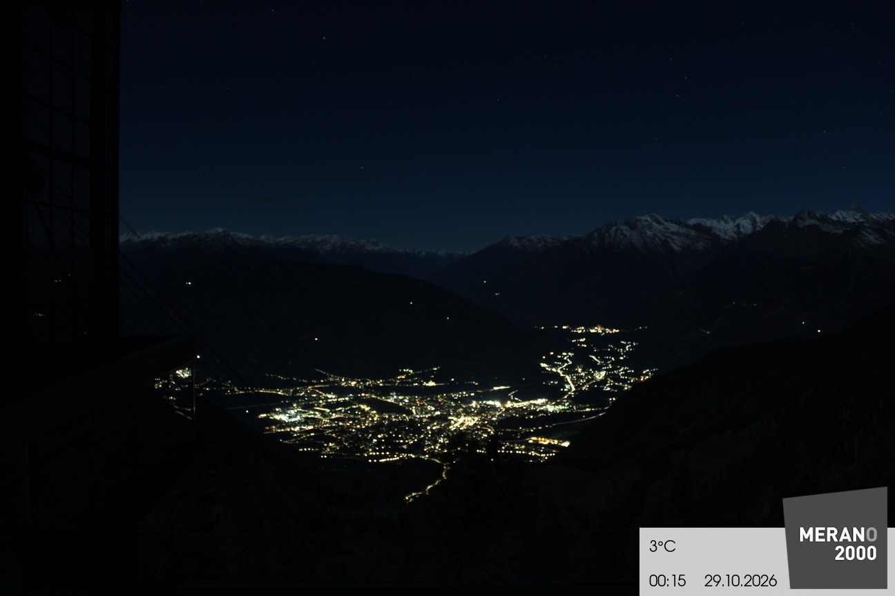 Archiv Foto Webcam Blick auf Meran