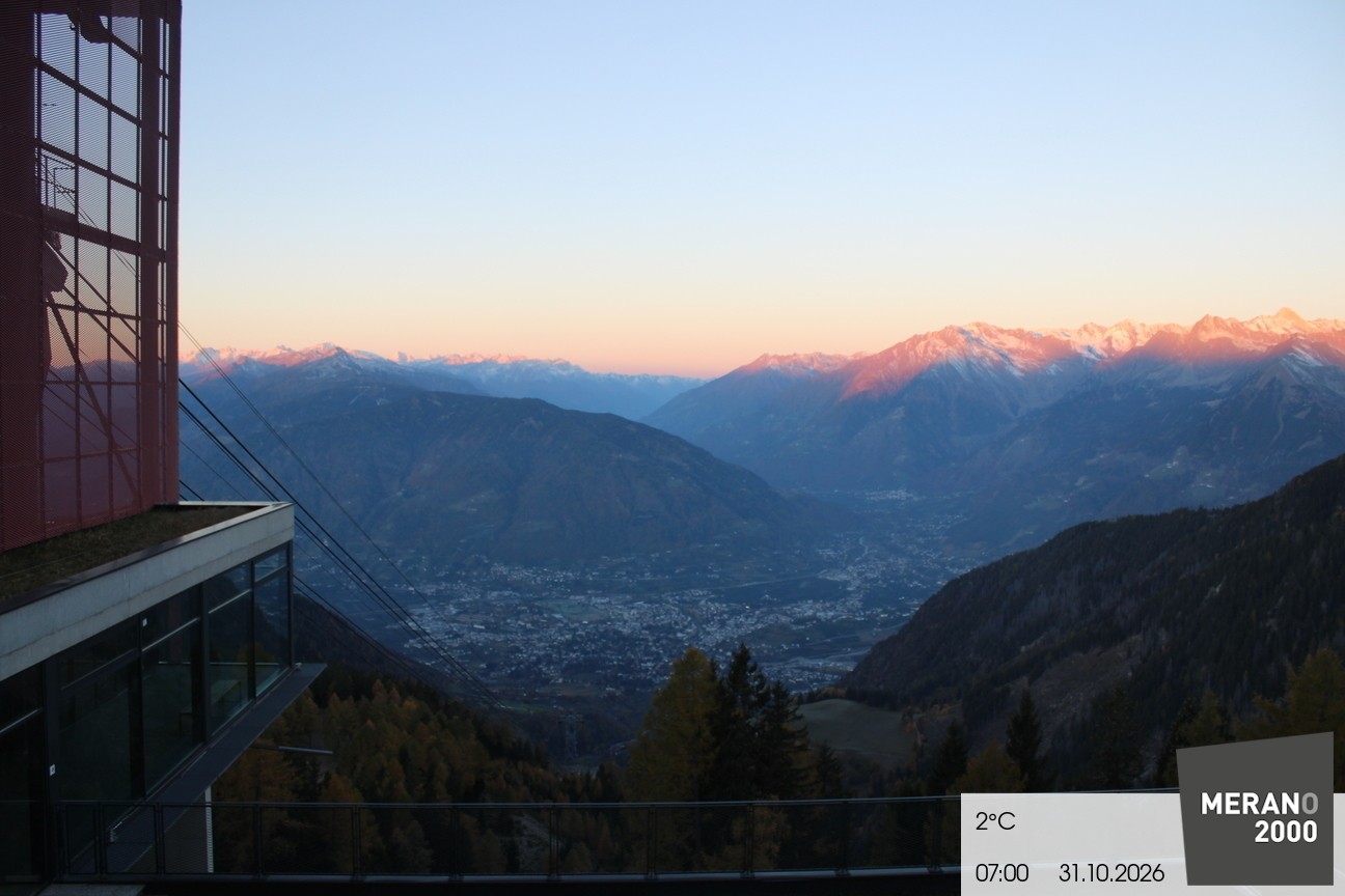 Archiv Foto Webcam Blick auf Meran