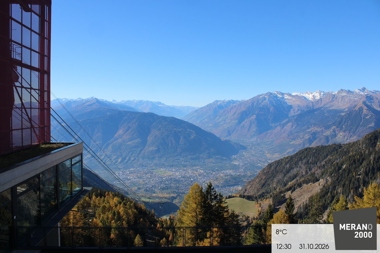 Archiv Foto Webcam Blick auf Meran