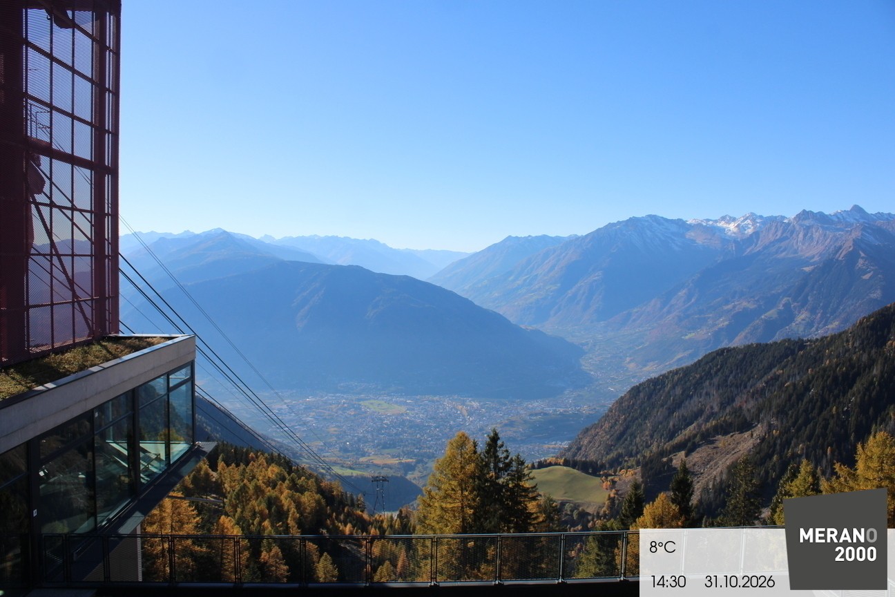Archiv Foto Webcam Blick auf Meran