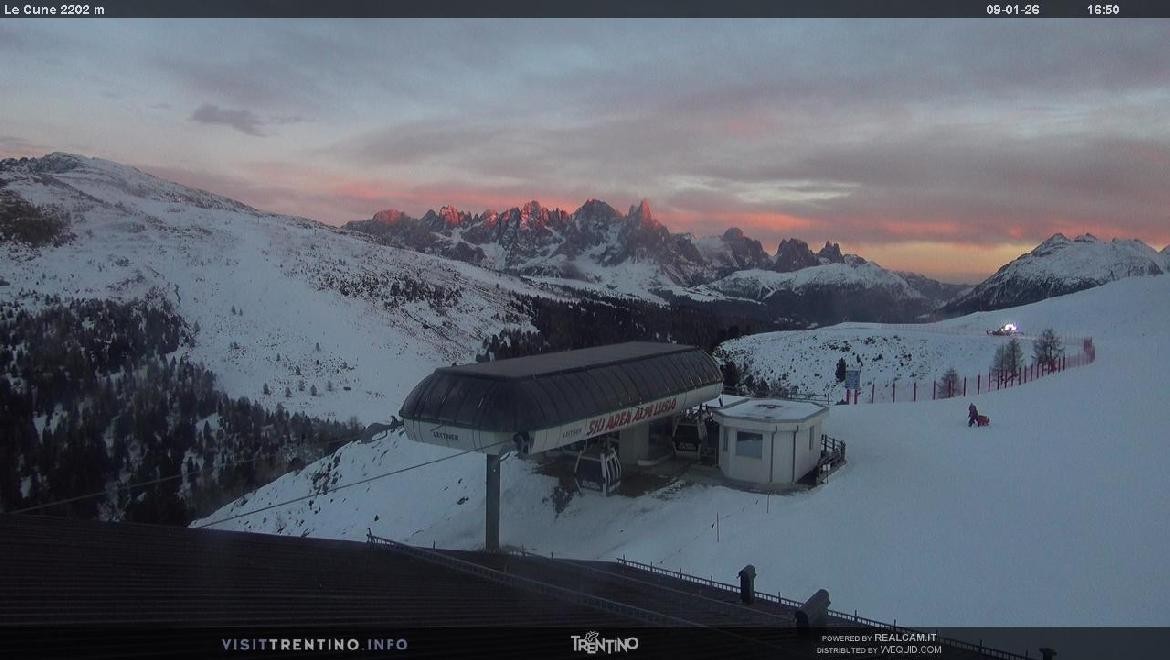 Archiv Foto Webcam Bergstation Le Cune, Trentino