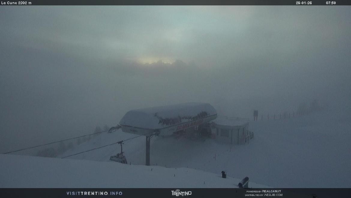 Archiv Foto Webcam Bergstation Le Cune, Trentino