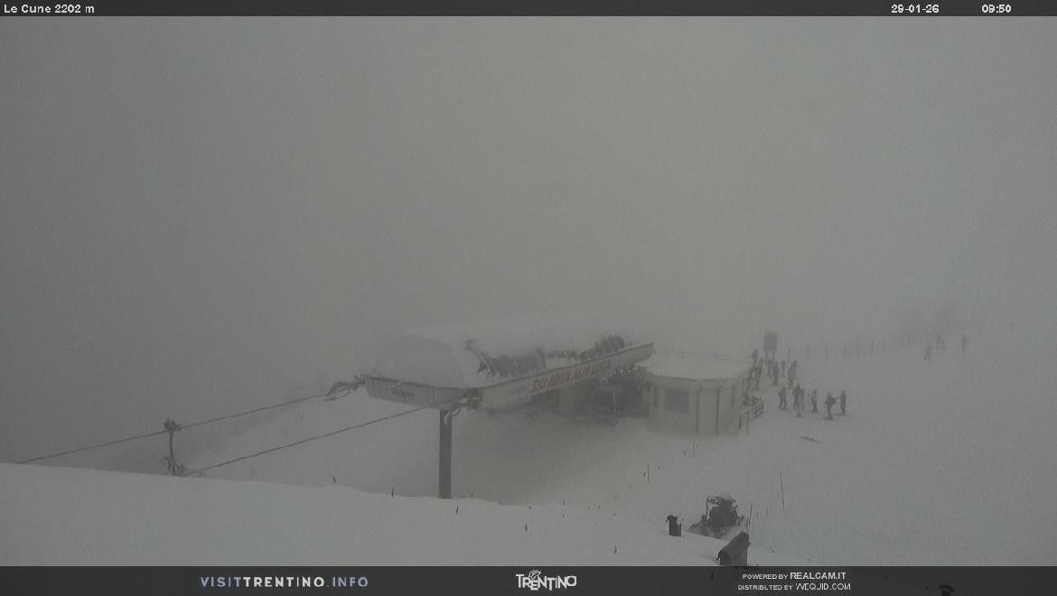 Archiv Foto Webcam Bergstation Le Cune, Trentino