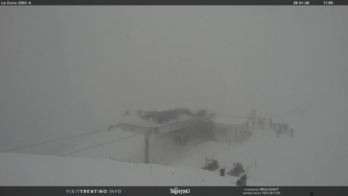 Archiv Foto Webcam Bergstation Le Cune, Trentino