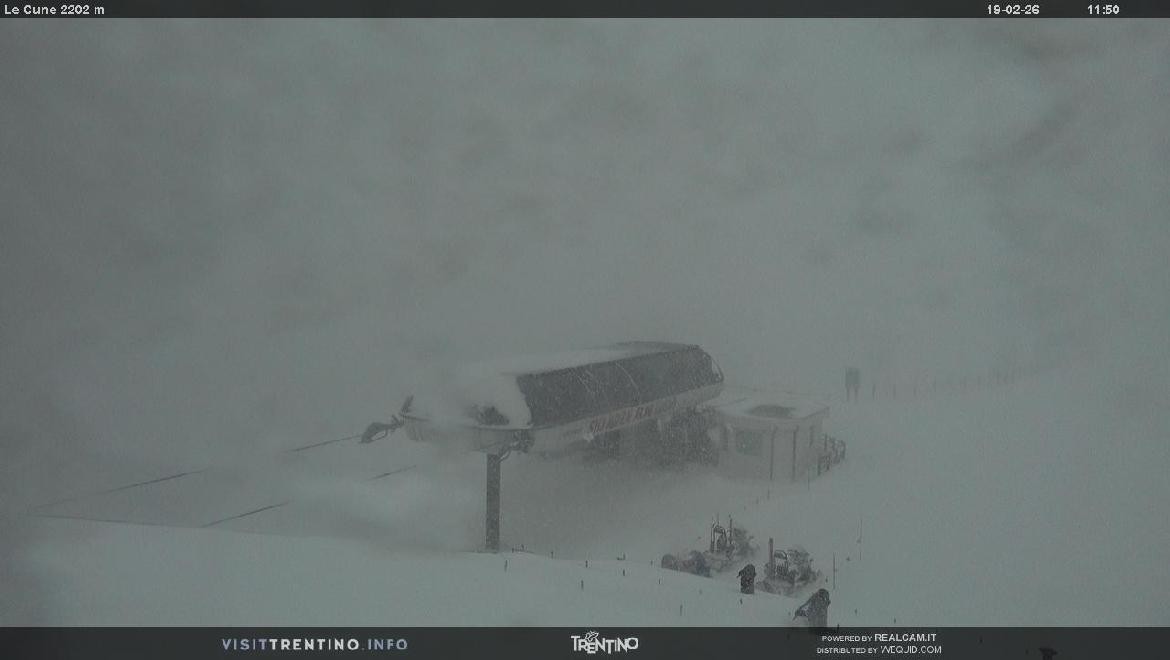 Archiv Foto Webcam Bergstation Le Cune, Trentino