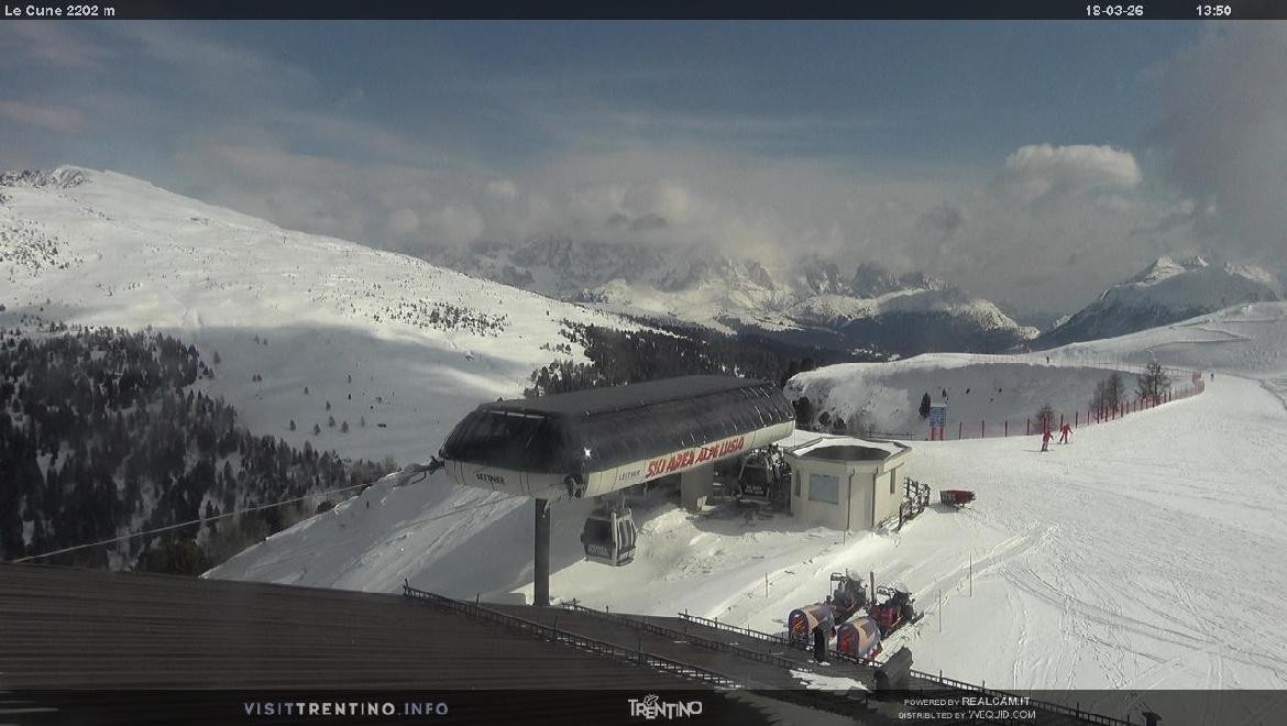 Archived image Webcam mountain station Le Cune, Trentino