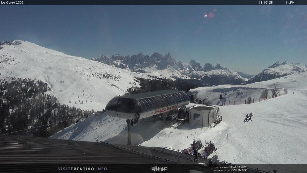 Archiv Foto Webcam Bergstation Le Cune, Trentino