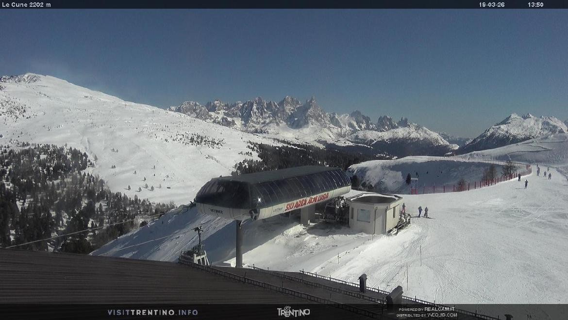 Archiv Foto Webcam Bergstation Le Cune, Trentino