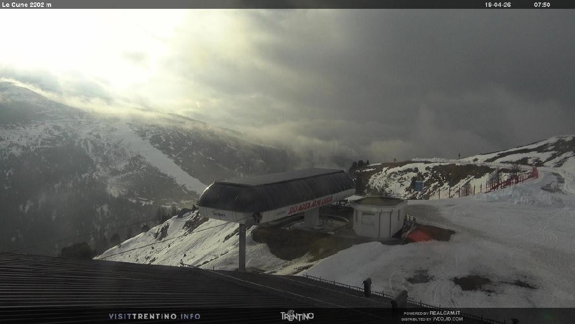 Archiv Foto Webcam Bergstation Le Cune, Trentino