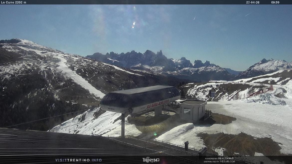 Archiv Foto Webcam Bergstation Le Cune, Trentino