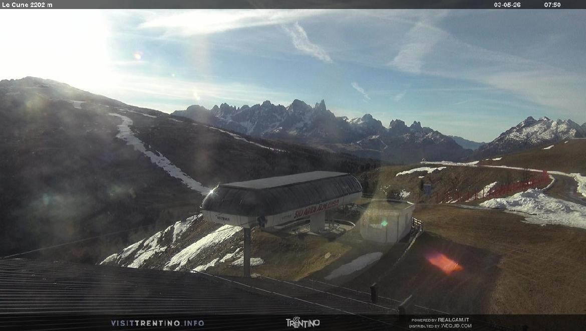 Archiv Foto Webcam Bergstation Le Cune, Trentino