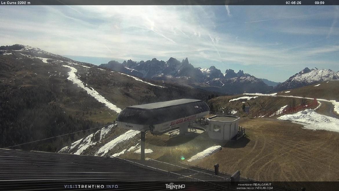 Archiv Foto Webcam Bergstation Le Cune, Trentino