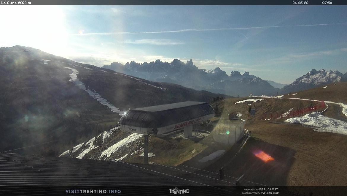Archiv Foto Webcam Bergstation Le Cune, Trentino