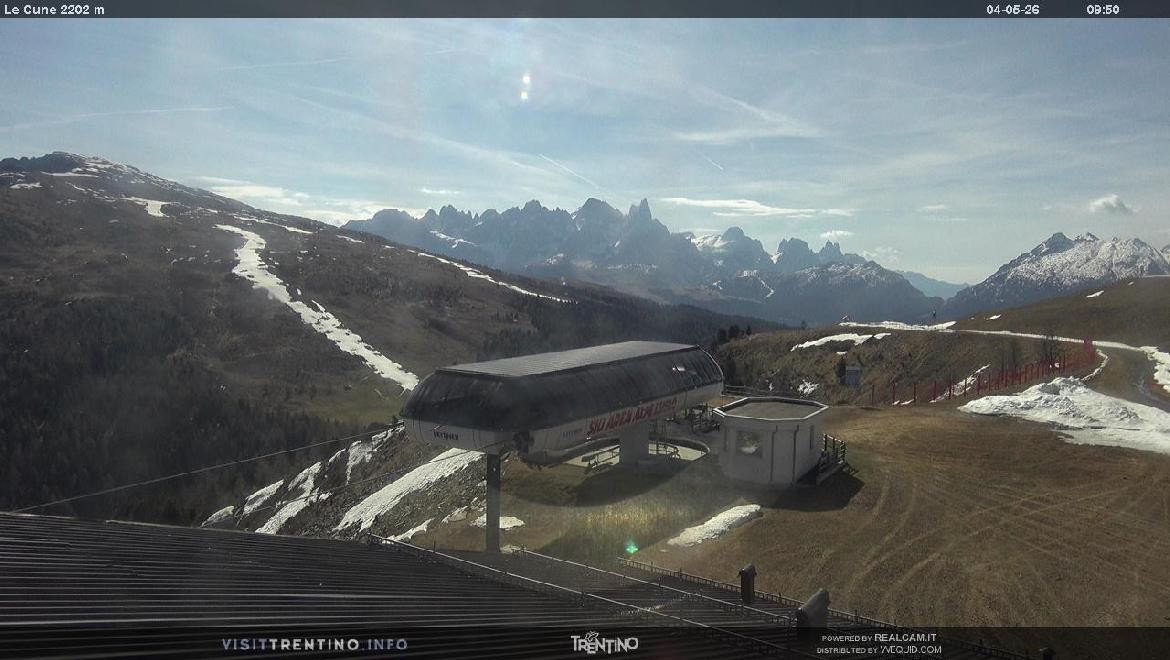 Archiv Foto Webcam Bergstation Le Cune, Trentino