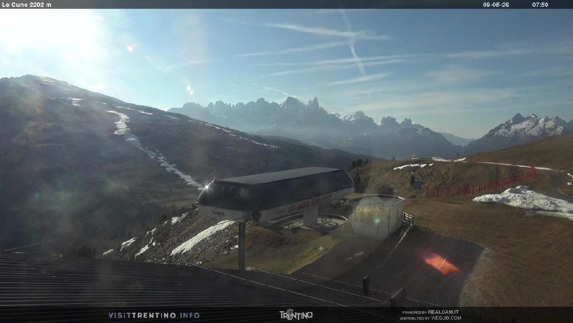 Archiv Foto Webcam Bergstation Le Cune, Trentino