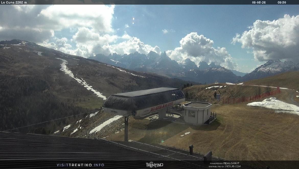 Archiv Foto Webcam Bergstation Le Cune, Trentino