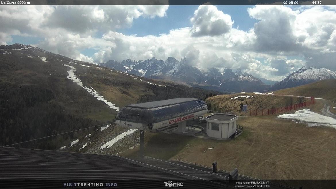 Archiv Foto Webcam Bergstation Le Cune, Trentino