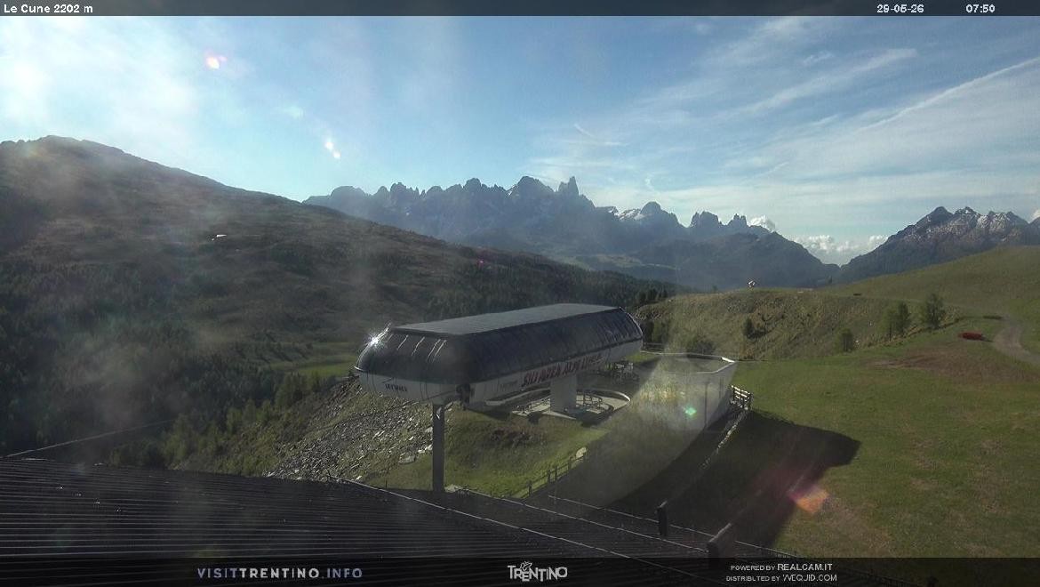 Archiv Foto Webcam Bergstation Le Cune, Trentino
