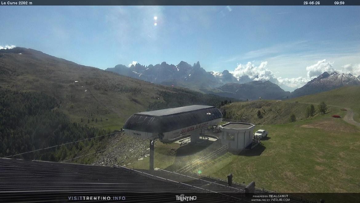 Archiv Foto Webcam Bergstation Le Cune, Trentino