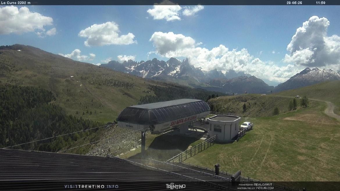 Archiv Foto Webcam Bergstation Le Cune, Trentino