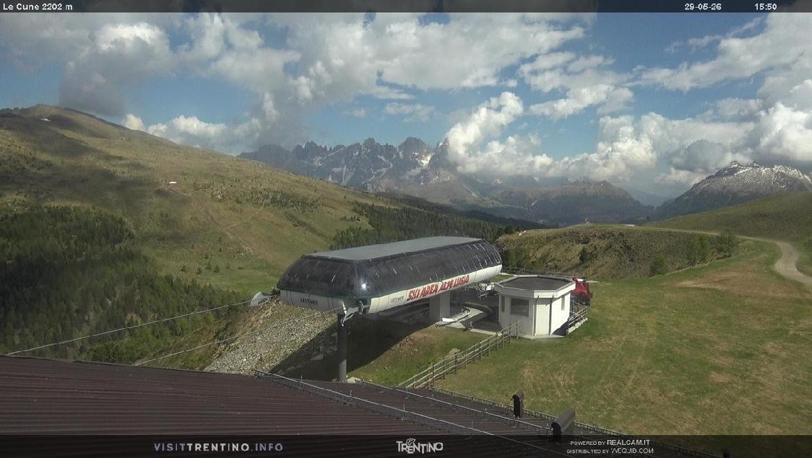 Archiv Foto Webcam Bergstation Le Cune, Trentino