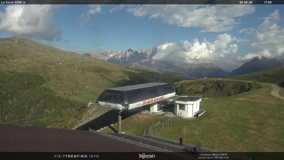 Archiv Foto Webcam Bergstation Le Cune, Trentino