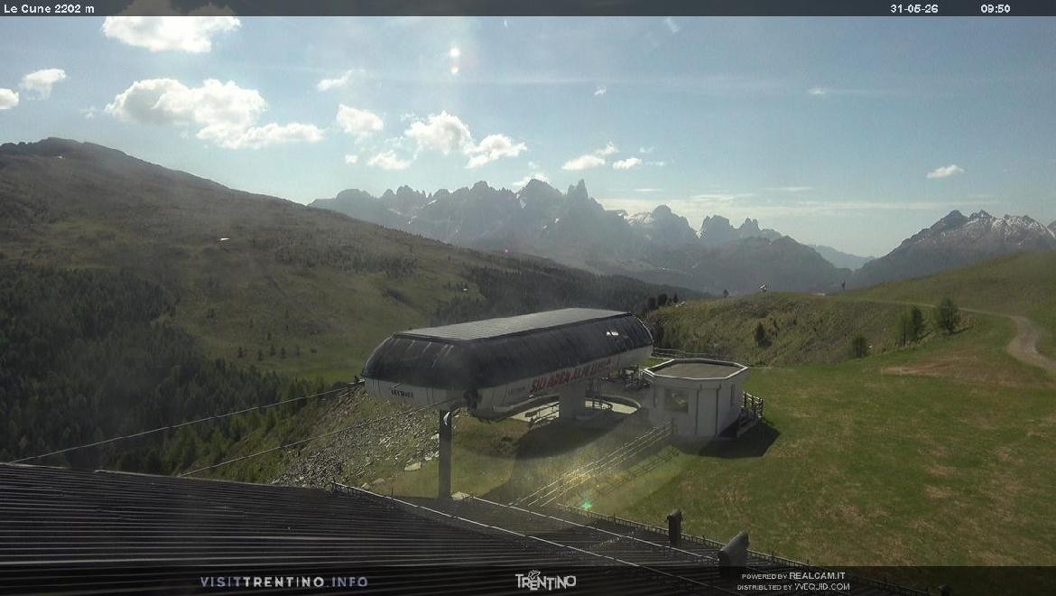 Archiv Foto Webcam Bergstation Le Cune, Trentino