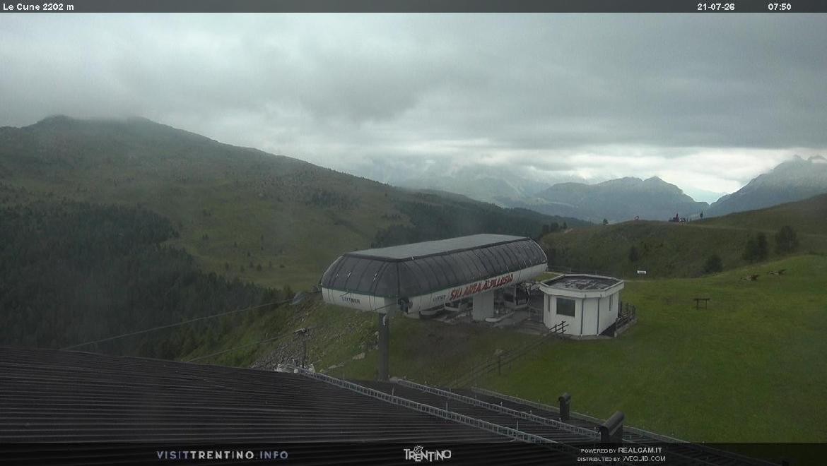 Archiv Foto Webcam Bergstation Le Cune, Trentino