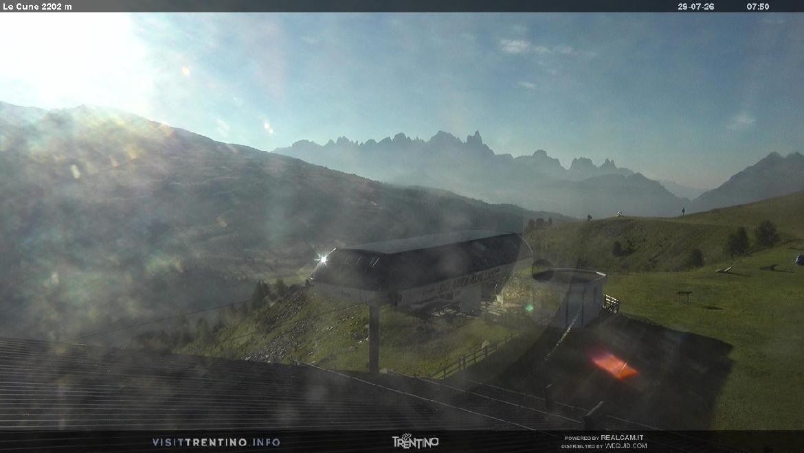 Archiv Foto Webcam Bergstation Le Cune, Trentino