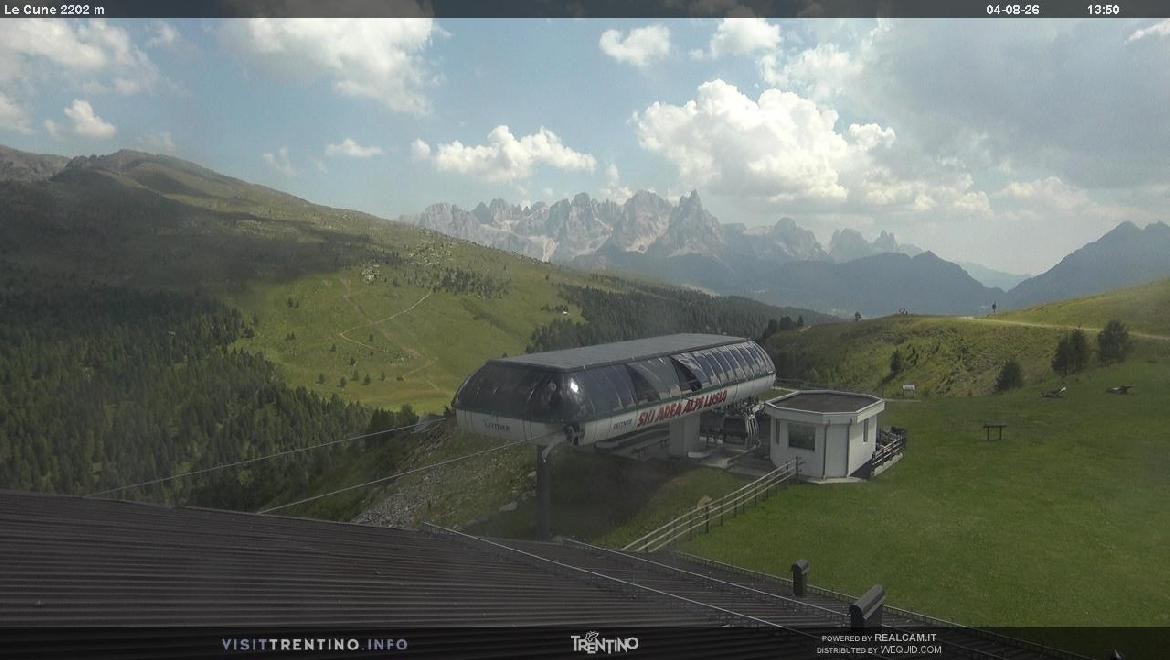 Archiv Foto Webcam Bergstation Le Cune, Trentino