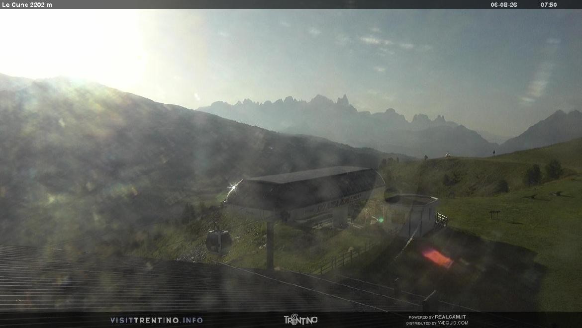 Archiv Foto Webcam Bergstation Le Cune, Trentino
