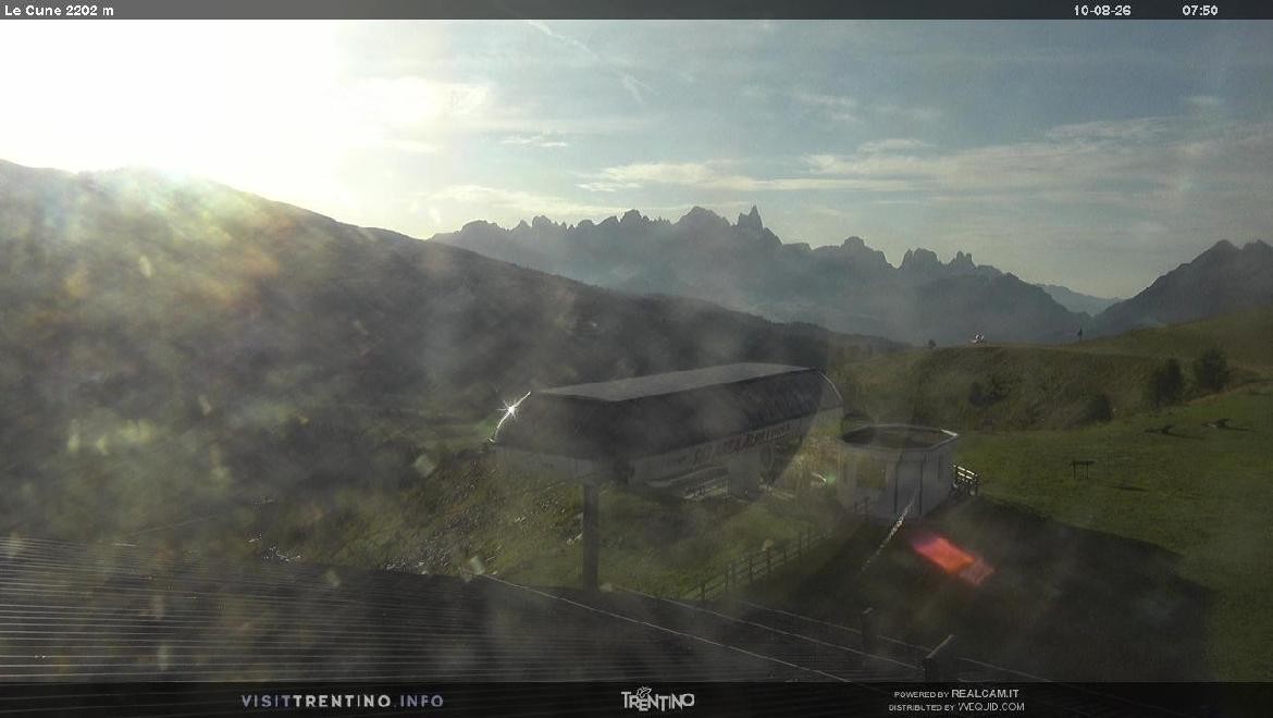 Archiv Foto Webcam Bergstation Le Cune, Trentino