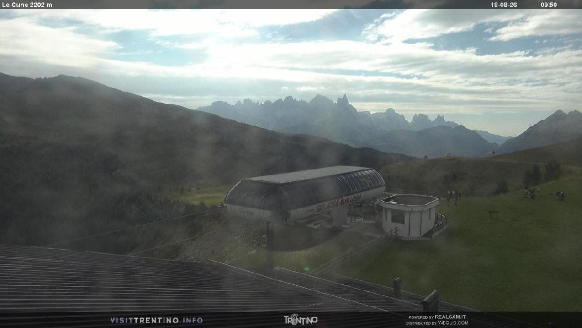 Archiv Foto Webcam Bergstation Le Cune, Trentino