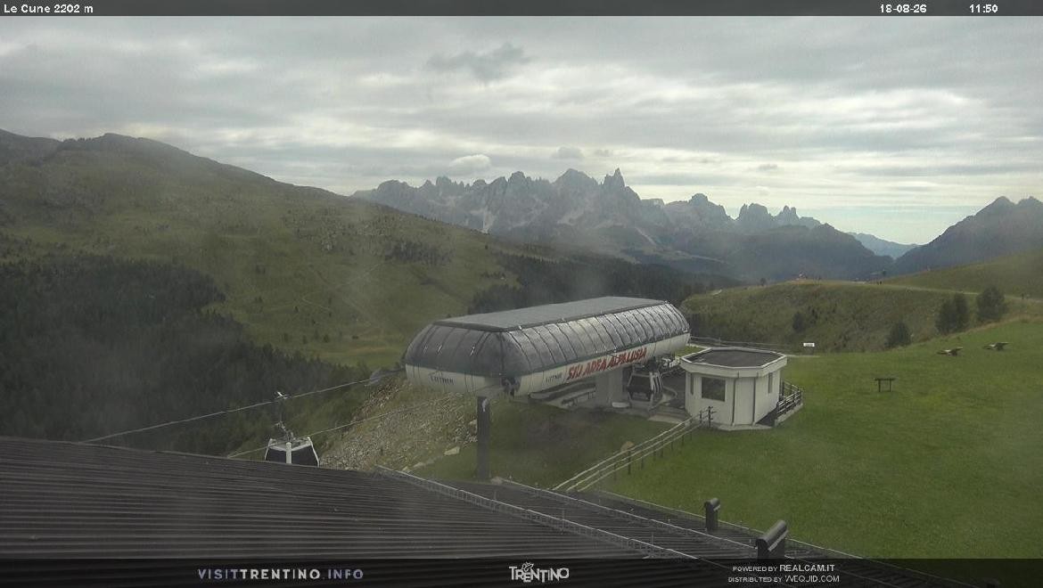 Archiv Foto Webcam Bergstation Le Cune, Trentino