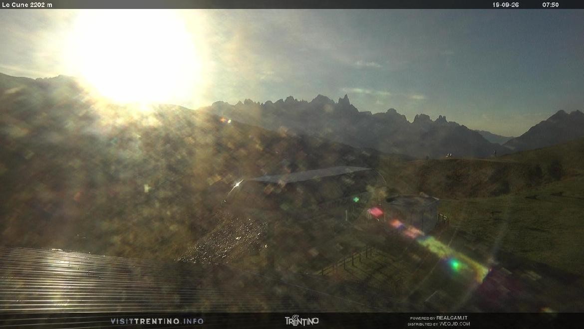 Archiv Foto Webcam Bergstation Le Cune, Trentino
