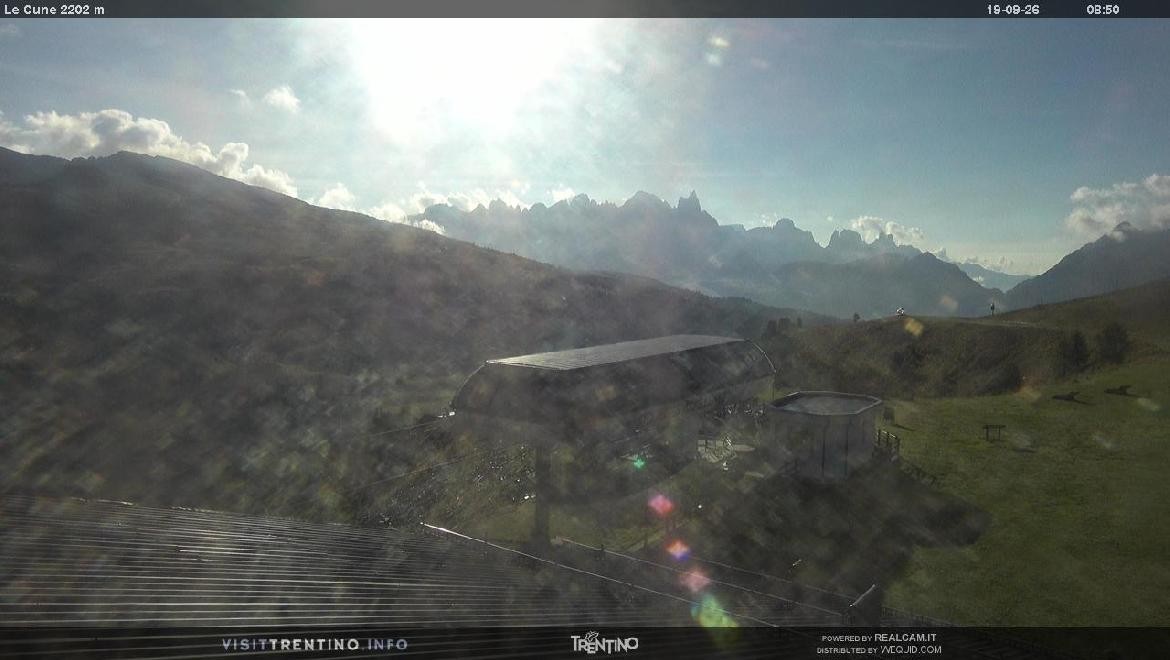 Archiv Foto Webcam Bergstation Le Cune, Trentino