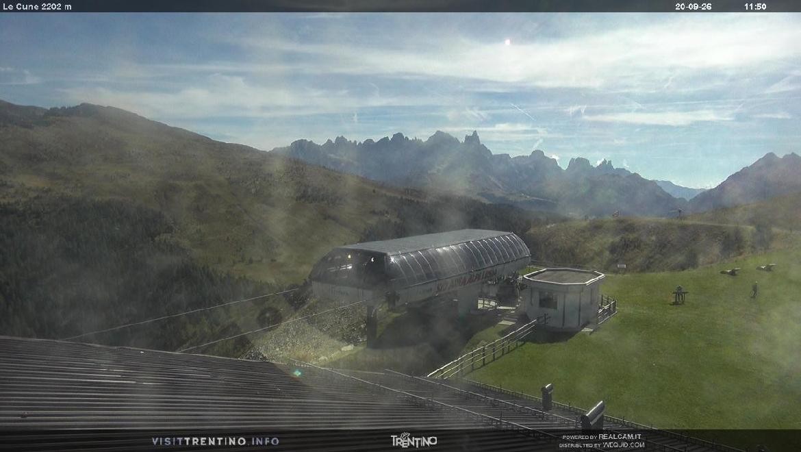 Archiv Foto Webcam Bergstation Le Cune, Trentino
