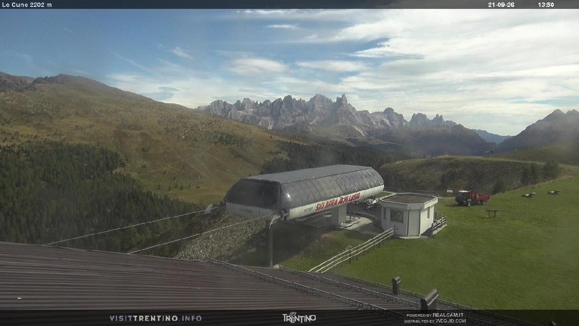 Archiv Foto Webcam Bergstation Le Cune, Trentino
