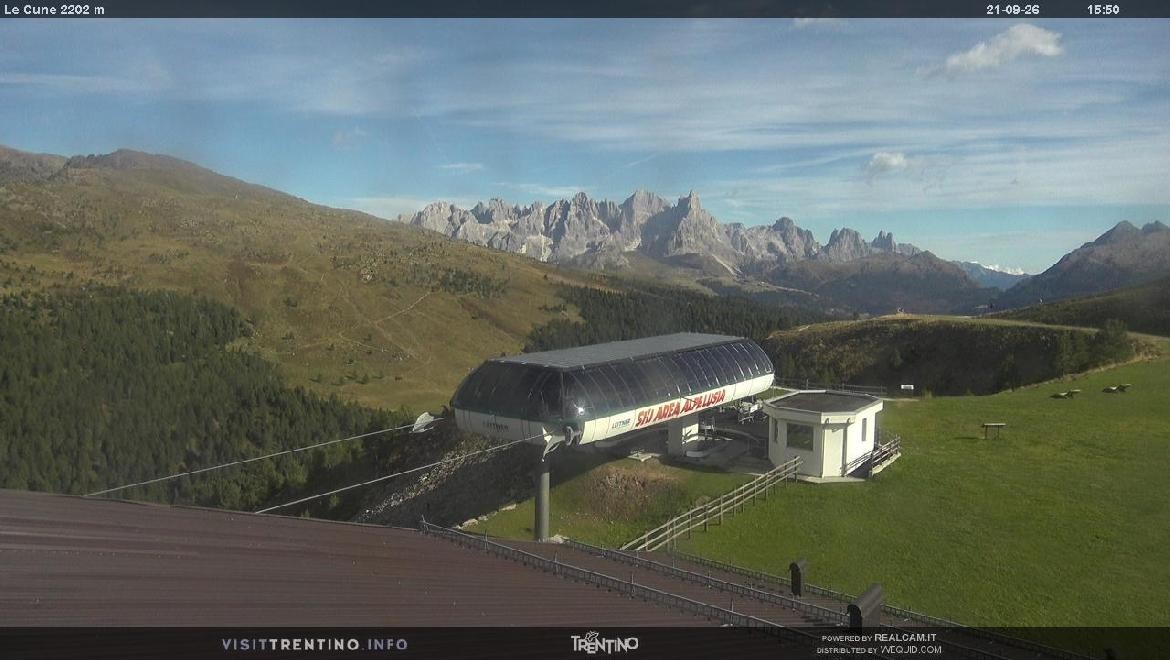 Archiv Foto Webcam Bergstation Le Cune, Trentino