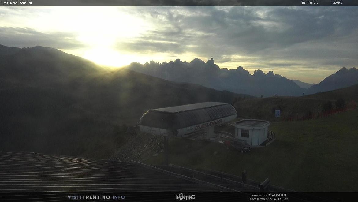 Archiv Foto Webcam Bergstation Le Cune, Trentino
