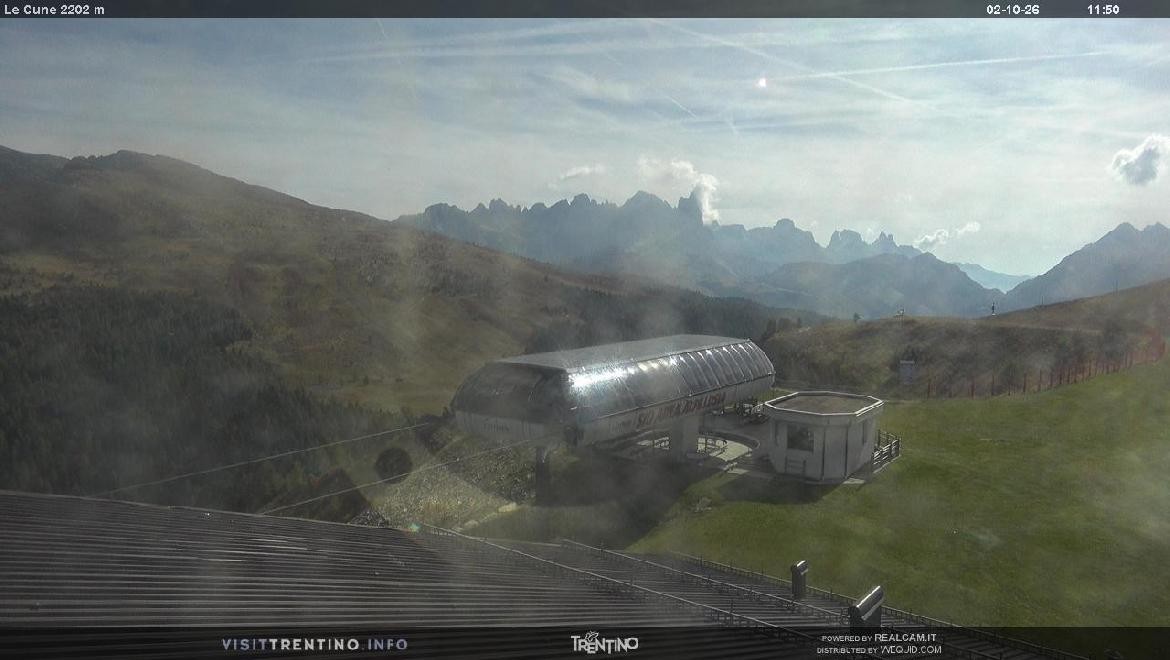Archiv Foto Webcam Bergstation Le Cune, Trentino