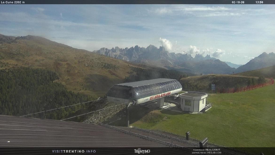 Archiv Foto Webcam Bergstation Le Cune, Trentino