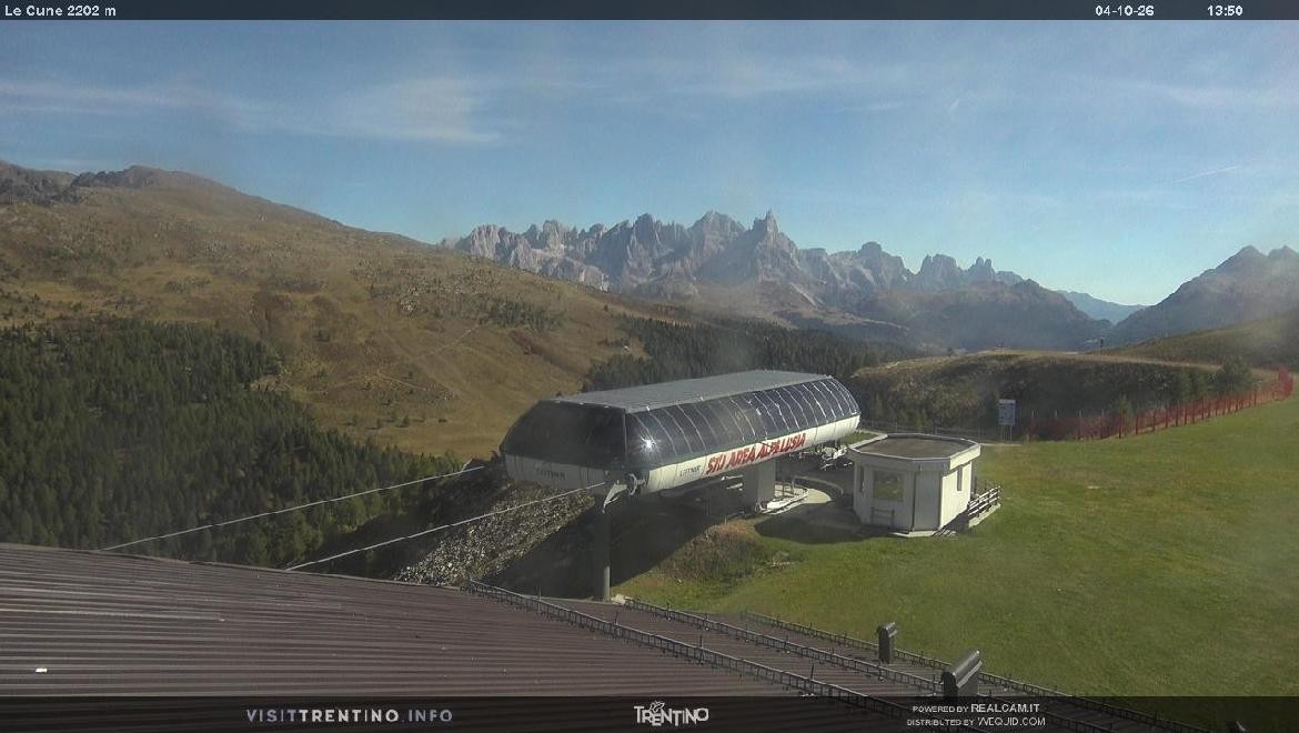 Archiv Foto Webcam Bergstation Le Cune, Trentino