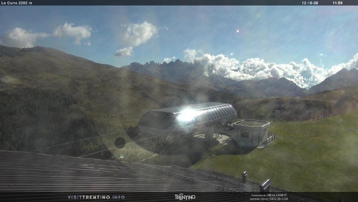 Archiv Foto Webcam Bergstation Le Cune, Trentino