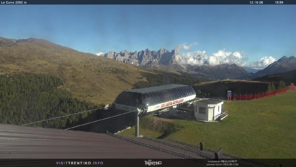 Archiv Foto Webcam Bergstation Le Cune, Trentino